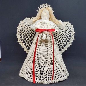 Vintage Crochet Patterns Thread Lace Christmas Angels